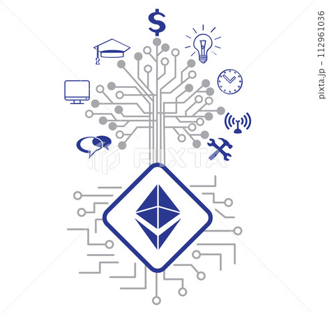 grow Ethereum crypto tree on CPU computer chip 112961036