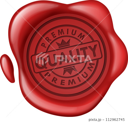 Premium Quality Sale Wax Seal, Vector Illustration 112962745