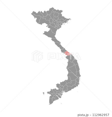 Thua Thien Hue province map, administrative division of Vietnam. Vector illustration. Thua Thien Hue province map, administrative division of Vietnam. Vector illustration. 112962957