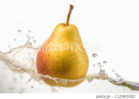 洋梨と水飛沫 洋梨と水飛沫 112963082