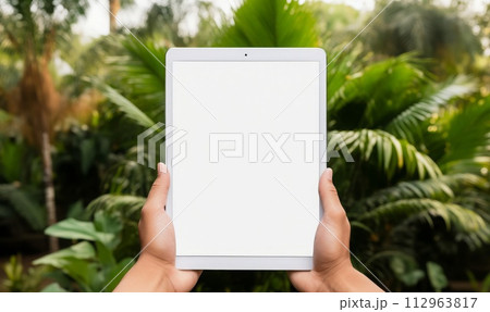 Using Tablet Outdoors 112963817