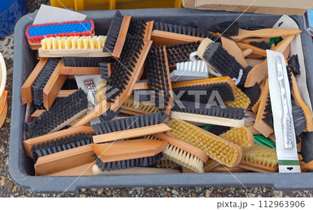 Shoe Polish Brushes Crate 112963906