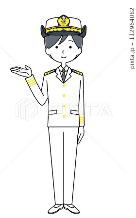 案内　海上自衛隊（夏制服）のイラスト 112964082