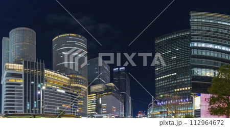 名古屋駅のパノラマ夜景 112964672