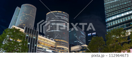 名古屋駅のパノラマ夜景 名古屋駅のパノラマ夜景 112964673