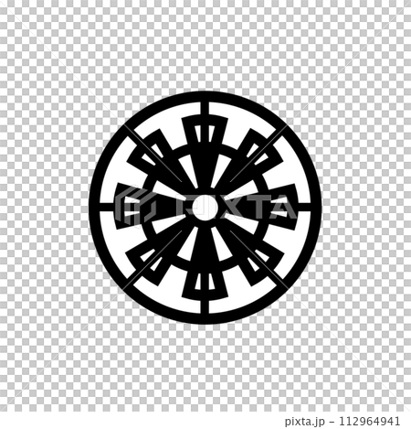 源氏車紋のイラスト 112964941