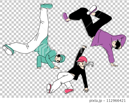 ブレイキンのイラスト 112966421