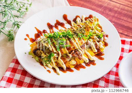 レンジで作ったとん平焼き 112966746