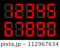 デジタル数字 112967634