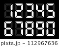 デジタル数字 112967636
