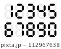 デジタル数字 112967638