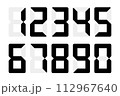デジタル数字 112967640