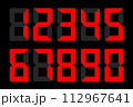 デジタル数字 112967641