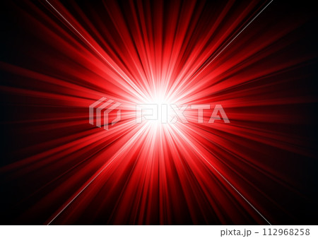 Red Light Shining From Darkness Vector Illustration 112968258