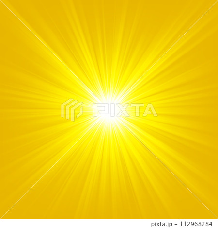 Gold Light Shining On Bright Background, Vector Illustration 112968284