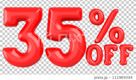 Number And Sign 3D Render For Discount Number And Sign 3D Render For Discount 112969384