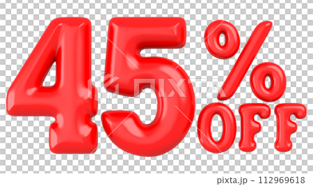 Number 3D Render For Discount  112969618