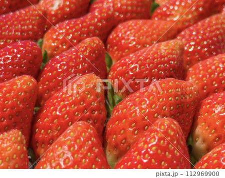 Full Frame of Texture, close up of strawberries Full Frame of Texture, close up of strawberries 112969900