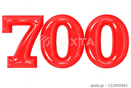 number 3d render and sale of day 112970081