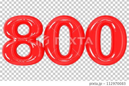 number 3d render and sale of day 112970083