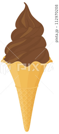 ソフトクリーム　チョコレート 112970208