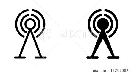 Illustration Vector graphic of tower icon template 112970823