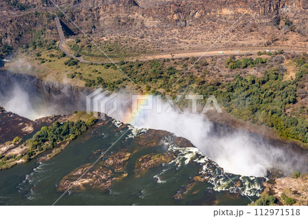 Aerial View of Victoria Falls 112971518