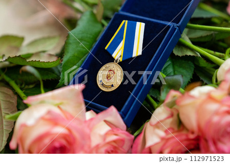 Honorary award for an employee of the Russian FSB in flowers. 112971523