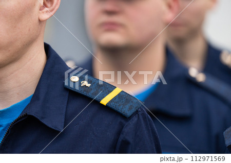 Russian soldiers in the ranks. 112971569
