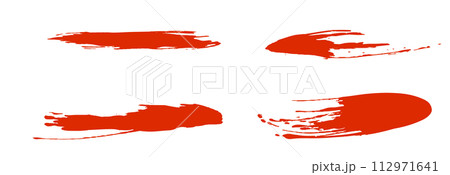 筆の筆跡素材 112971641