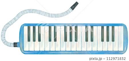 ホース付き鍵盤ハーモニカのイラスト 112971832