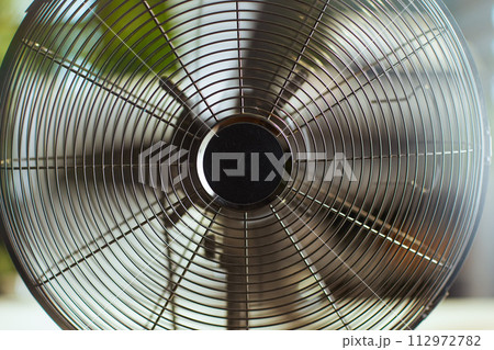 Closeup on electric ventilator 112972782