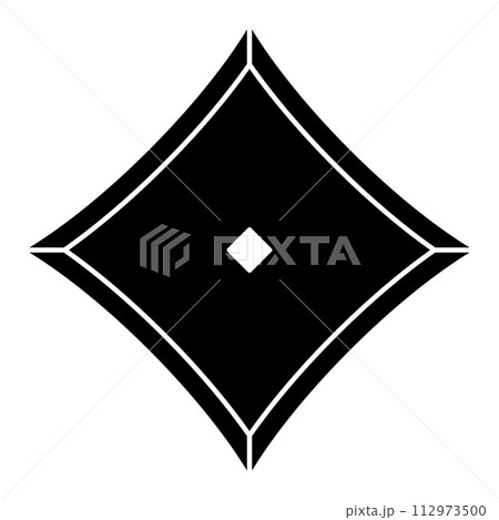 銛磐手裏剣のシルエット 112973500