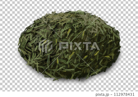 緑茶の水彩画イラスト 日本茶 茶葉 112978431