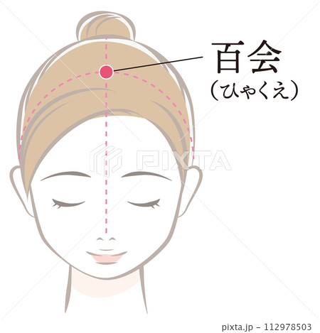 ツボ　百会 112978503