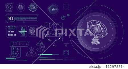 Design elements for infographic of data communication. 112978714