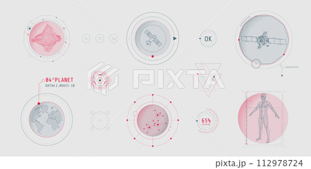 Design elements for infographic of data communication. Design elements for infographic of data communication. 112978724