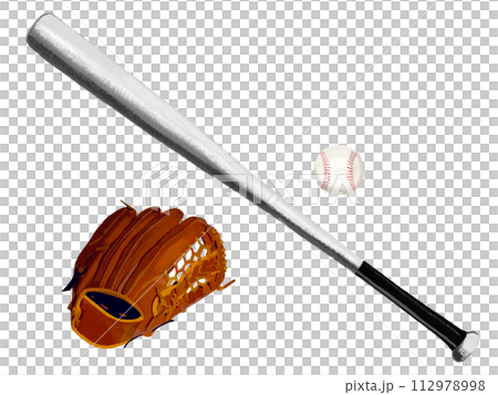 Baseball equipment set (metal) Baseball equipment set (metal) 112978998