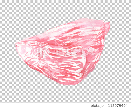 Beef Ichibo illustration drawn in watercolor 112979494