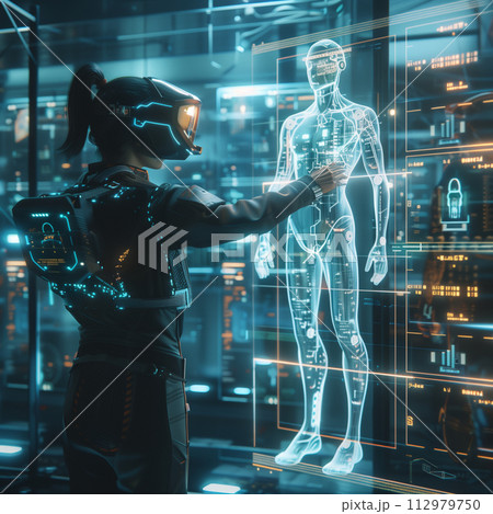 AR技術を用いた最先端のパワードスーツ開発現場 112979750