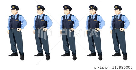 年配の警察官 表情集 年配の警察官 表情集 112980000