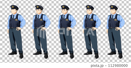 年配の警察官 表情集 年配の警察官 表情集 112980000