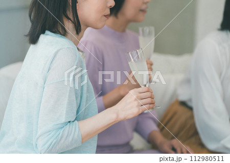 a forty-something woman a forty-something woman 112980511