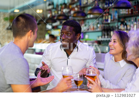 View on the happy diverse group laugh 112981027
