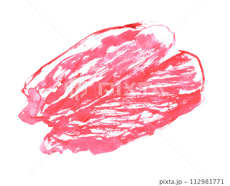 水彩で描いた牛肉　マルカワのイラスト 112981771