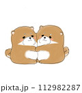 柴犬 子犬のイラスト 112982287