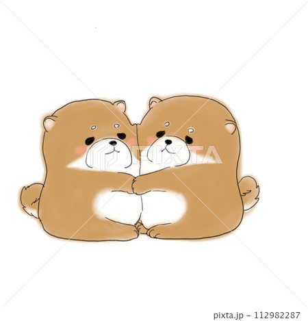 柴犬 子犬のイラスト 柴犬 子犬のイラスト 112982287