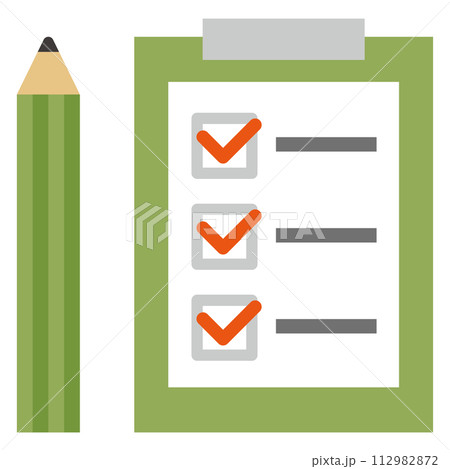 チェックシートのイラスト 112982872