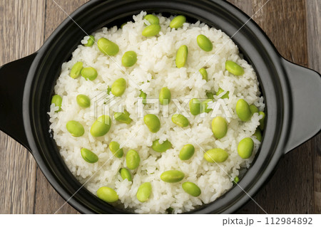 枝豆ご飯　土鍋炊き 112984892