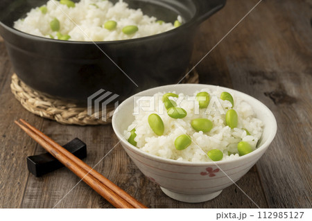 枝豆ご飯　茶碗 112985127